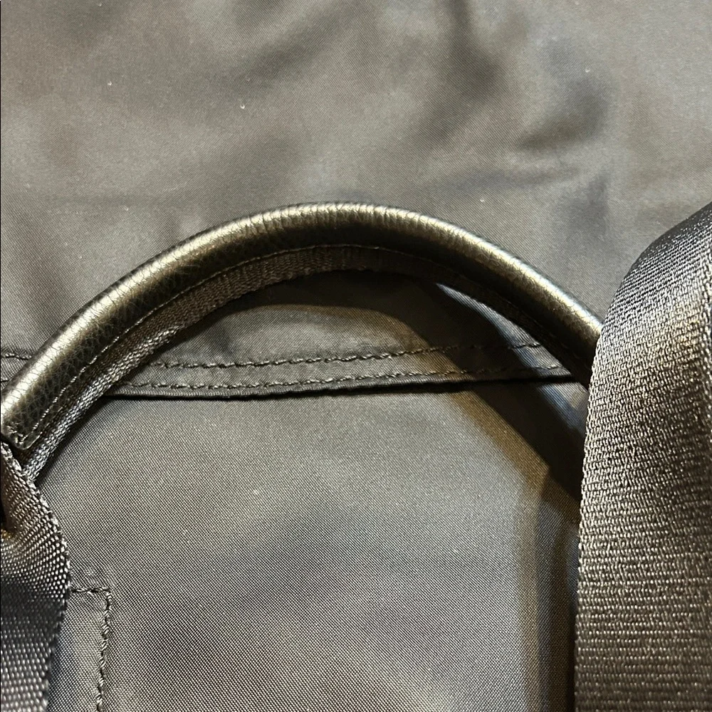 Kipling Black Nylon Ruth Tote with Silver Accents Shoulder Strap
